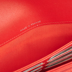 Chanel Lambskin Long Wallet Red