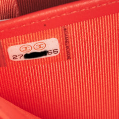 Chanel Lambskin Long Wallet Red