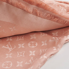 Louis Vuitton Pink Monogram Shawl