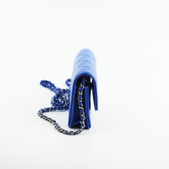 Chanel Mini Seasonal Flap Bag Lambskin Blue