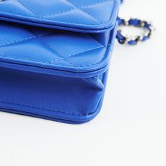 Chanel Mini Seasonal Flap Bag Lambskin Blue