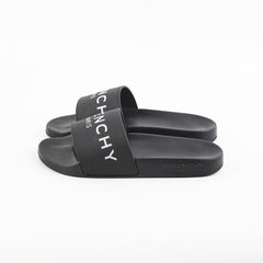 Givenchy Logo Black Slides Size 36