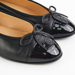Chanel Ballet Flats Size 36 Black
