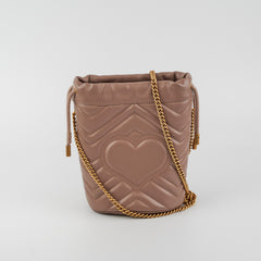 Gucci Bucket Marmont Bag Dusty Pink