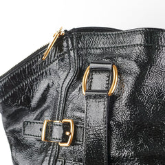 Saint Laurent Downtown Black Patent Bag Black