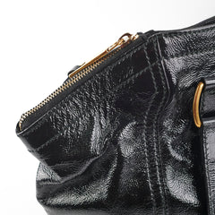 Saint Laurent Downtown Black Patent Bag Black