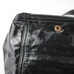 Saint Laurent Downtown Black Patent Bag Black