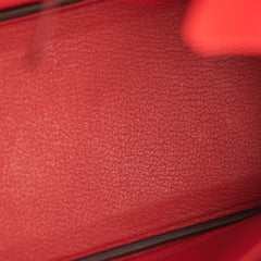 Hermes Birkin 25 Rouge De Coeur C Stamp