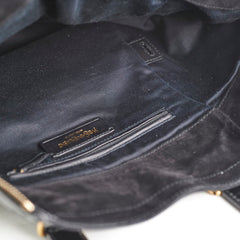 Saint Laurent Downtown Black Patent Bag Black