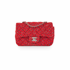 Chanel Tweed Mini Rectangular Red