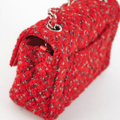 Chanel Tweed Mini Rectangular Red