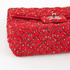 Chanel Tweed Mini Rectangular Red