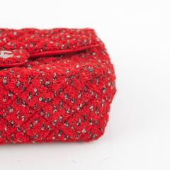 Chanel Tweed Mini Rectangular Red