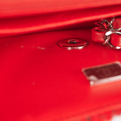 Chanel Tweed Mini Rectangular Red