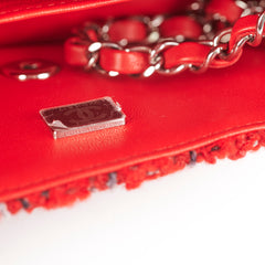 Chanel Tweed Mini Rectangular Red