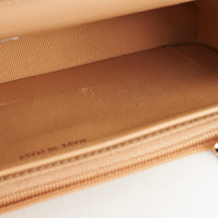 Chanel Lambskin Beige Wallet On Chain WOC