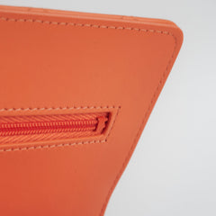 Chanel Lambskin Coral Wallet On Chain WOC