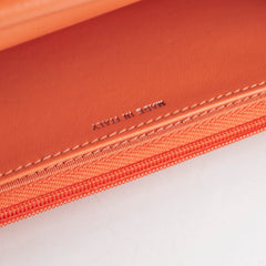 Chanel Lambskin Coral Wallet On Chain WOC