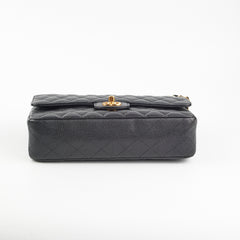 Chanel Medium/Large Caviar Classic Double Flap Black