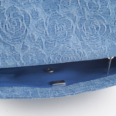 ITEM 25 - Chanel Denim Quilted Camelia Small Medium Flap