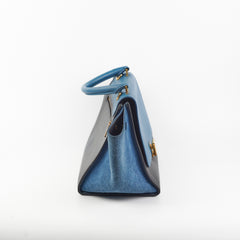 Celine Small Trapeze Blue/Black