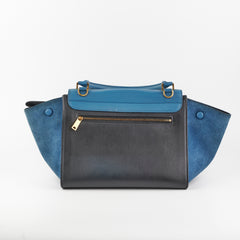 Celine Small Trapeze Blue/Black
