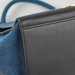 Celine Small Trapeze Blue/Black
