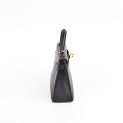 Hermes Mini Kelly Epsom Noir - Z Stamp