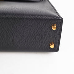 Hermes Mini Kelly Epsom Noir - Z Stamp