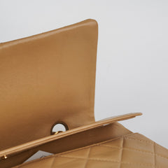 Chanel Vintage Square Double Flap Beige Lambskin - Series 1