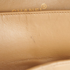 Chanel Vintage Square Double Flap Beige Lambskin - Series 1