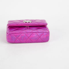 Chanel Neon Pink Cardholder Key Chain
