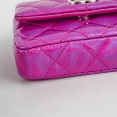Chanel Neon Pink Cardholder Key Chain