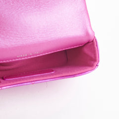 Chanel Neon Pink Cardholder Key Chain