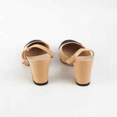 Chanel Beige Slingback Heels Size 36