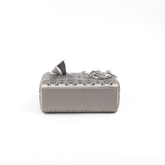 Christian Dior Mini Lady Dior Satin Grey