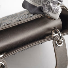 Christian Dior Mini Lady Dior Satin Grey