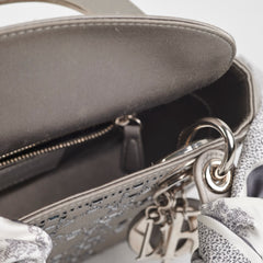 Christian Dior Mini Lady Dior Satin Grey