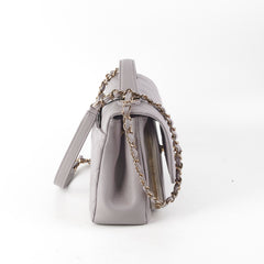 Chanel Small Affinity Caviar Grey Microchip 2022