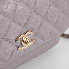 Chanel Small Affinity Caviar Grey Microchip 2022