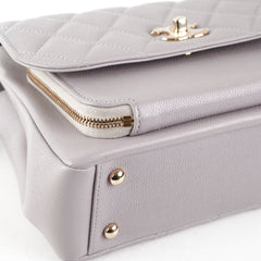 Chanel Small Affinity Caviar Grey Microchip 2022