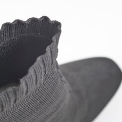 Hermes Black Knit Boots Size 37
