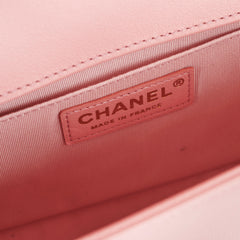 Chanel Old Medium Boy Pink Lambskin