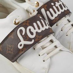 Louis Vuitton Canvas/Leather Sneakers Size 40