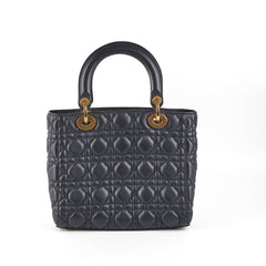 Dior Lady Dior Medium Calfskin Navy