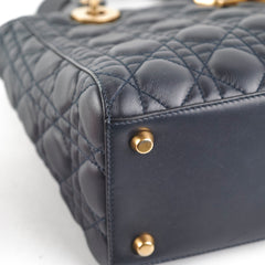 Dior Lady Dior Medium Calfskin Navy