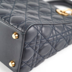 Dior Lady Dior Medium Calfskin Navy
