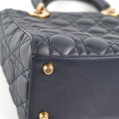 Dior Lady Dior Medium Calfskin Navy