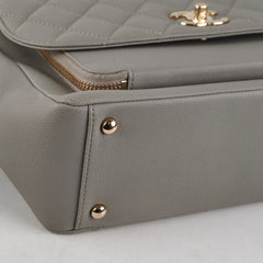 Chanel Medium Business Affinity Grey Caviar