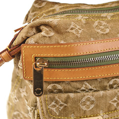 Louis Vuitton Khaki Denim Shoulder Bag